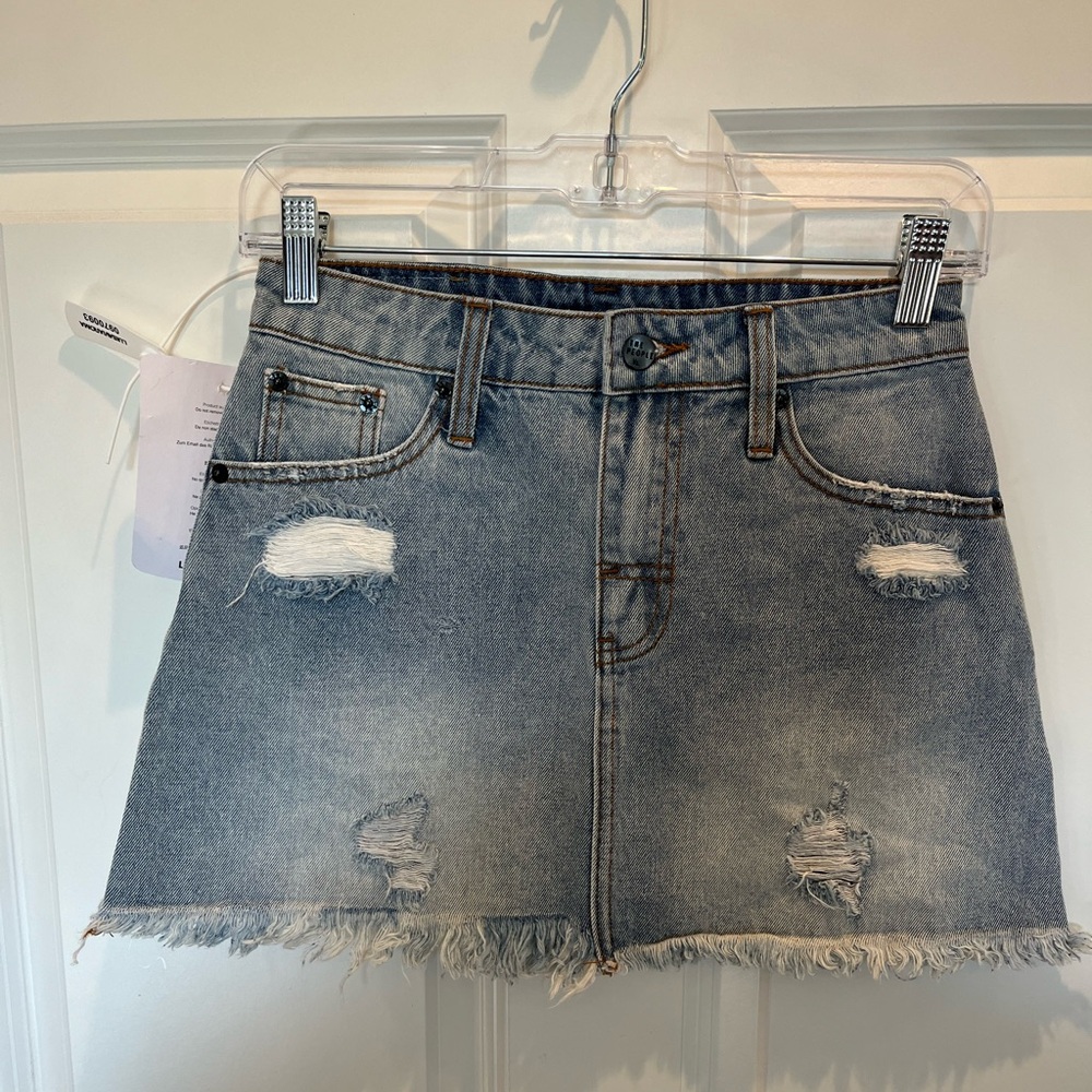 The People Vs NWT Blue Denim Skirt Size 6